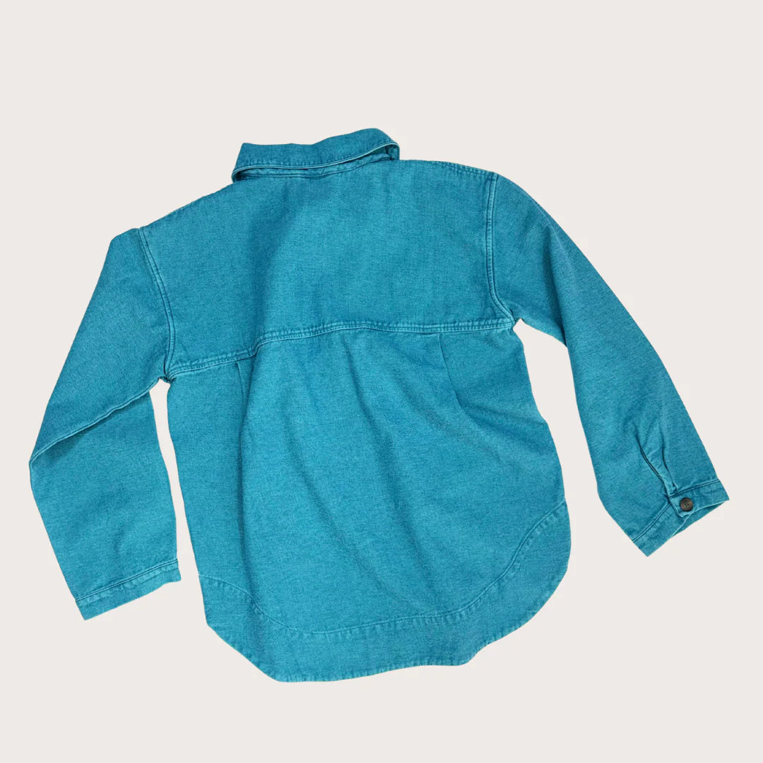 STUDIO KOTER - ADULT Jagger Turquoise Denim Shirt