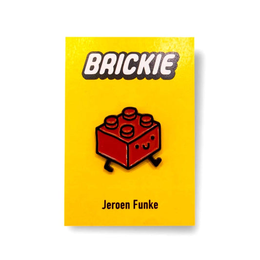 JEROEN FUNKE Red Brickie Pin