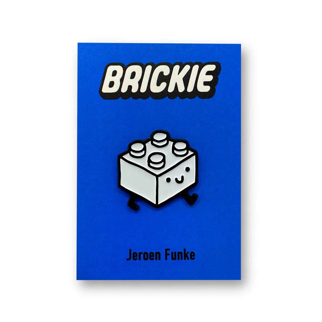 JEROEN FUNKE White Brickie Pin