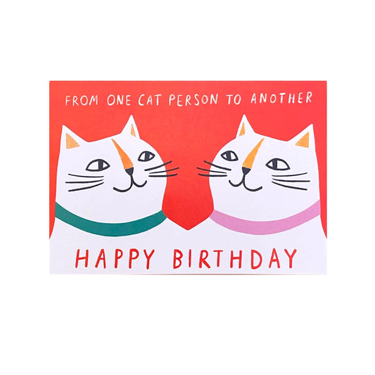 KITTY KENDA From One Cat Person To Another Card