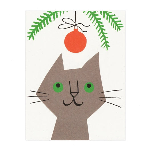 LISA JONES Festive Feline Mini Card
