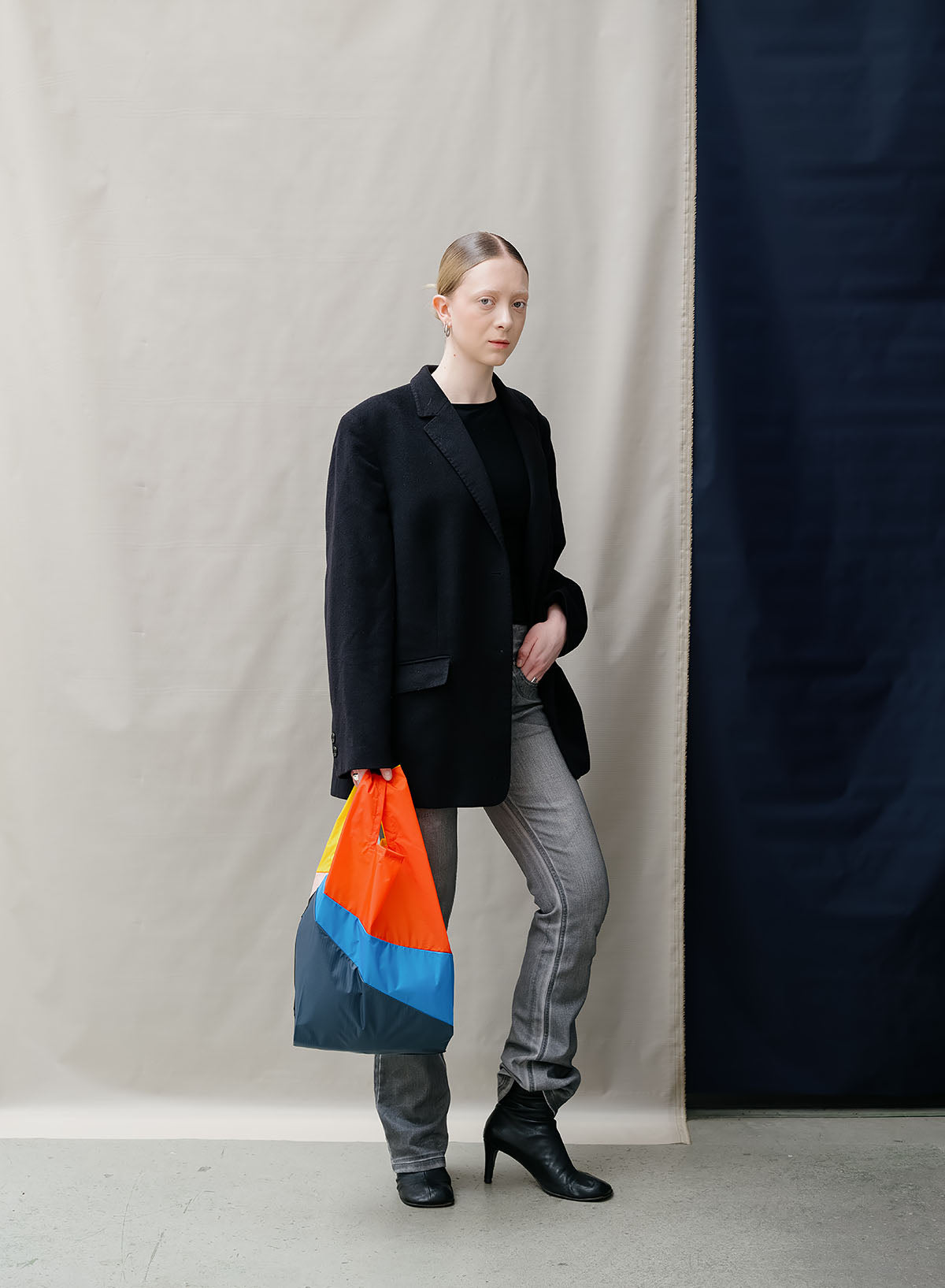 SUSAN BIJL Multi Tone Medium Shopping Bag