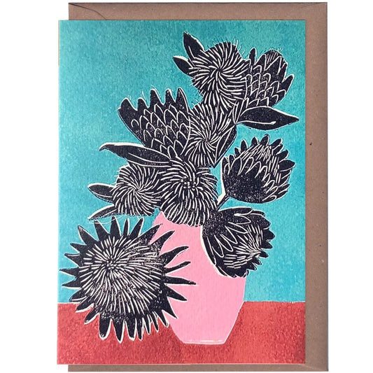 LUIZA HOLUB Chrysanthemums Card