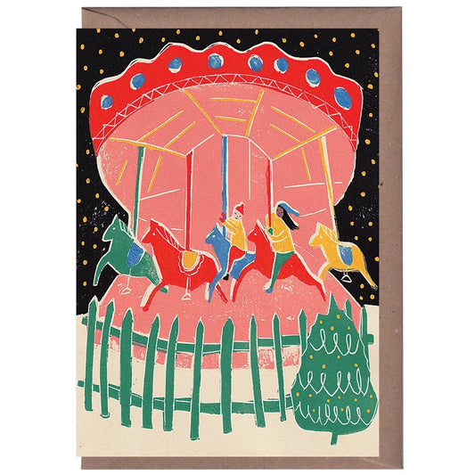 LUIZA HOLUB Winter Carousel Card