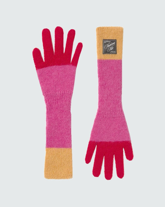 THINKING MU Maggie Gloves Pink