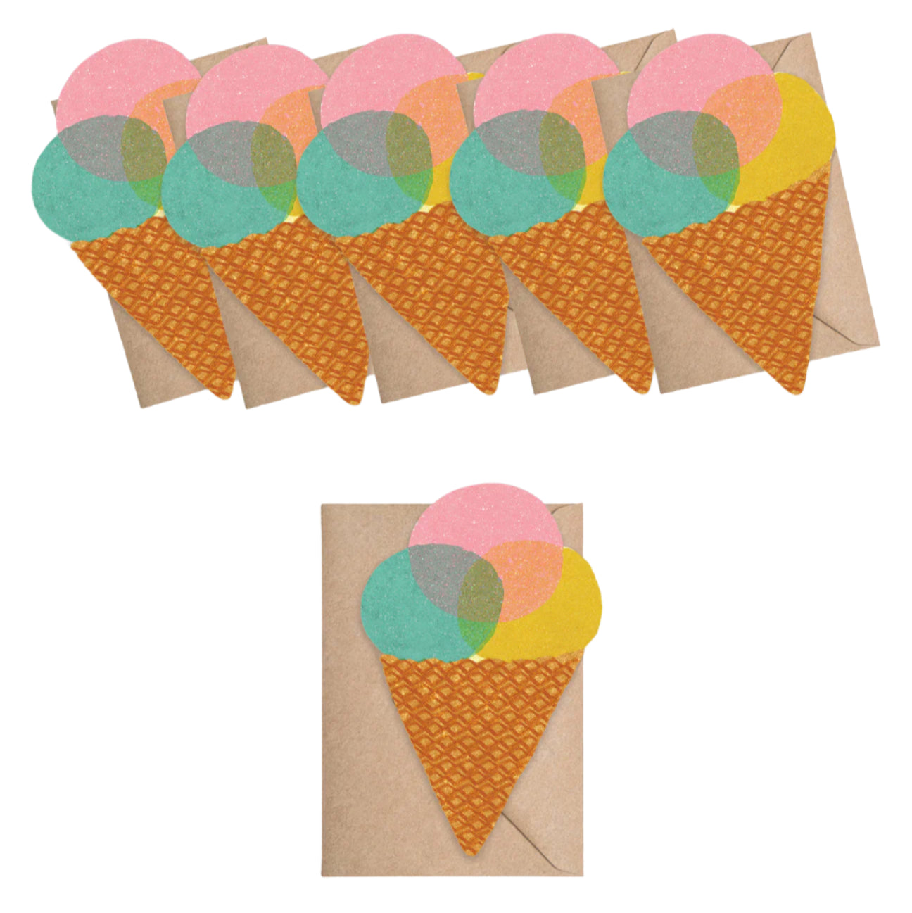 ISATOPIA Mini Ice Cream Card - Box of 6 Cards