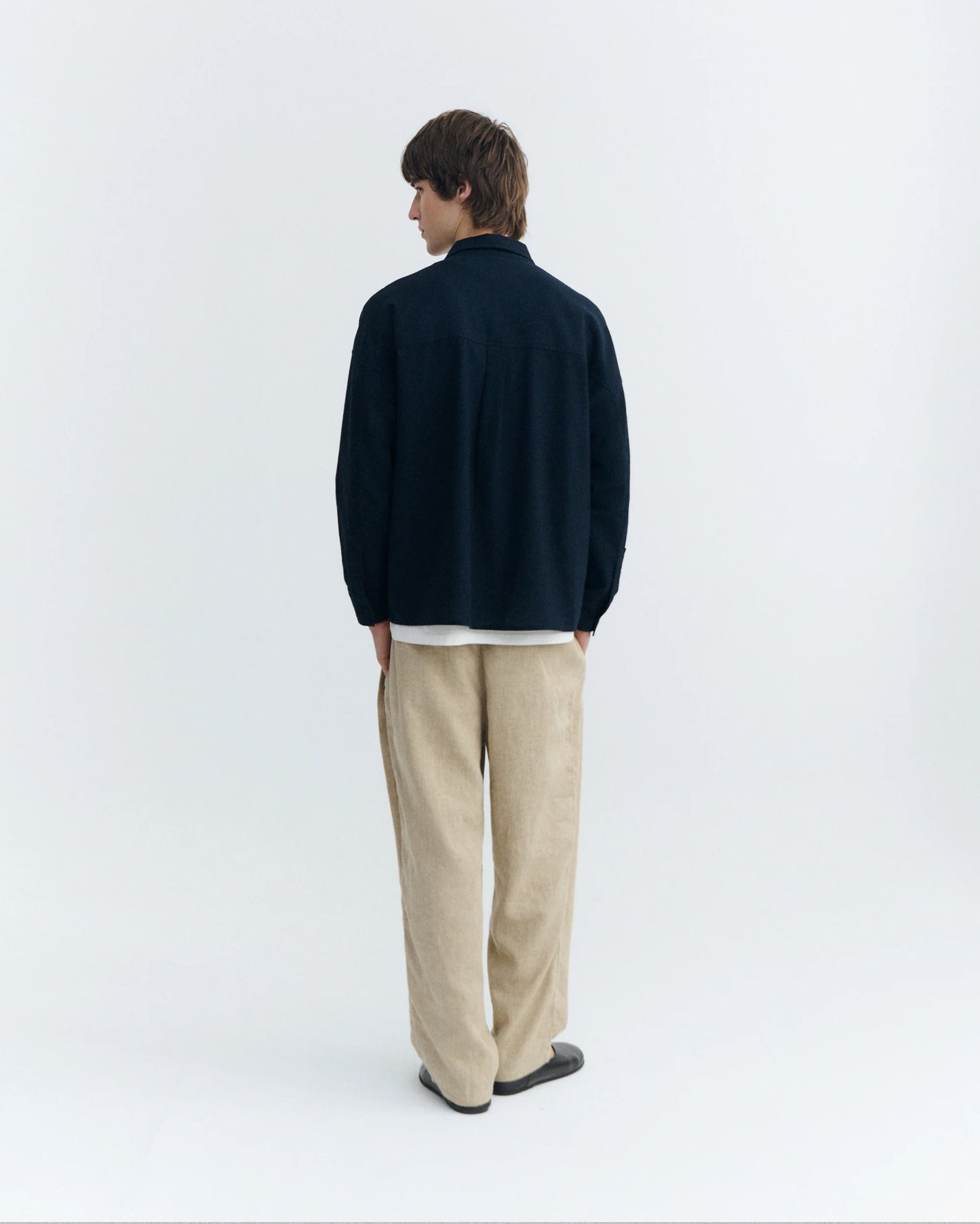 THINKING MU Jim Shirt Navy