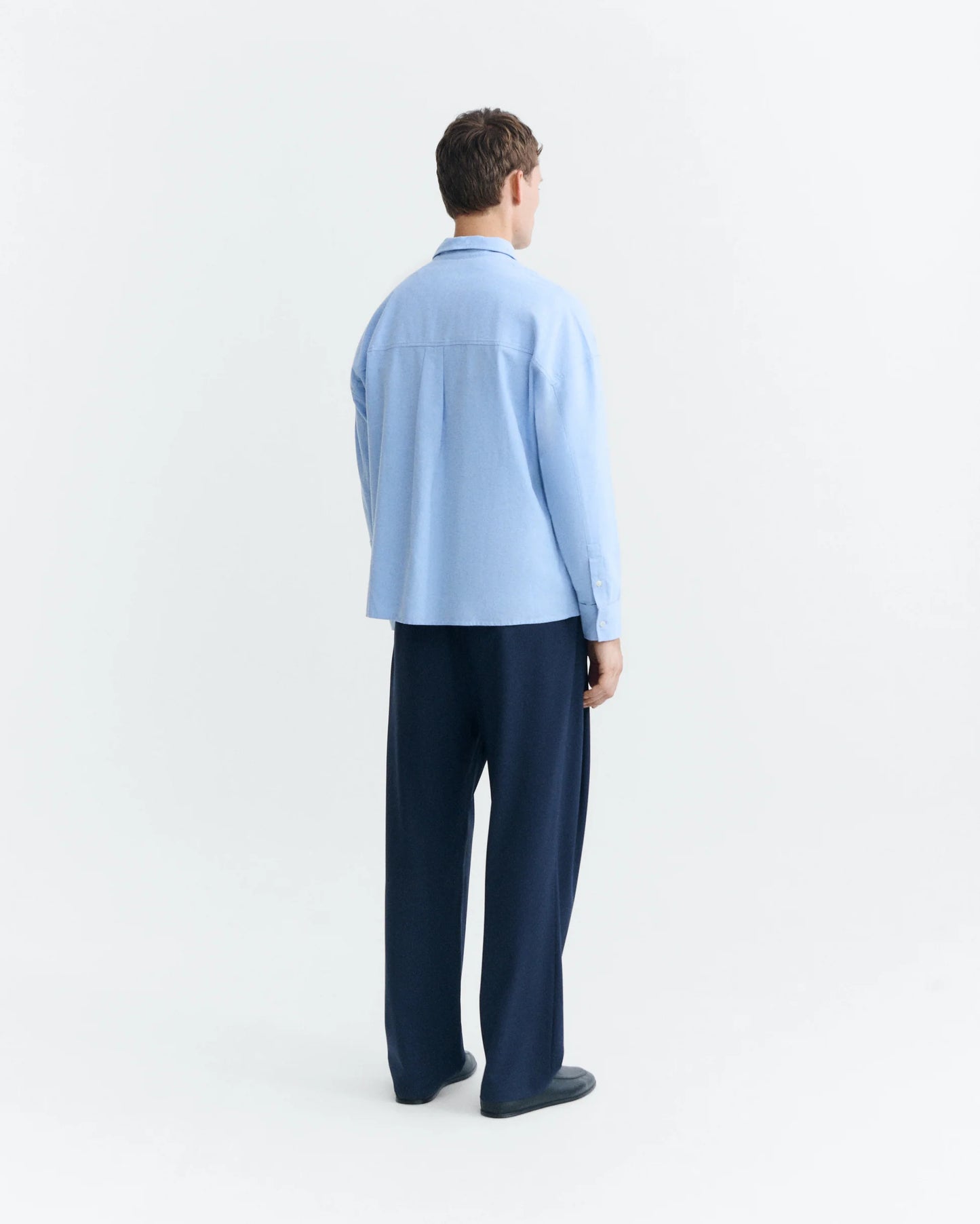 THINKING MU Jim Shirt Light Blue