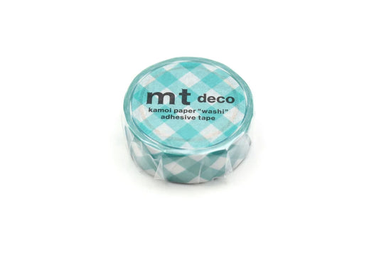 MT Jade Diagonal Check Washi Tape