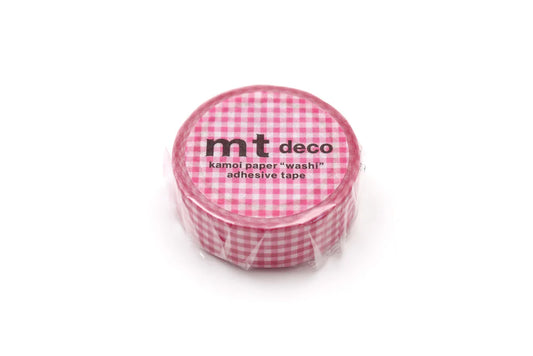 MT Pink Delicate Gingham Washi Tape