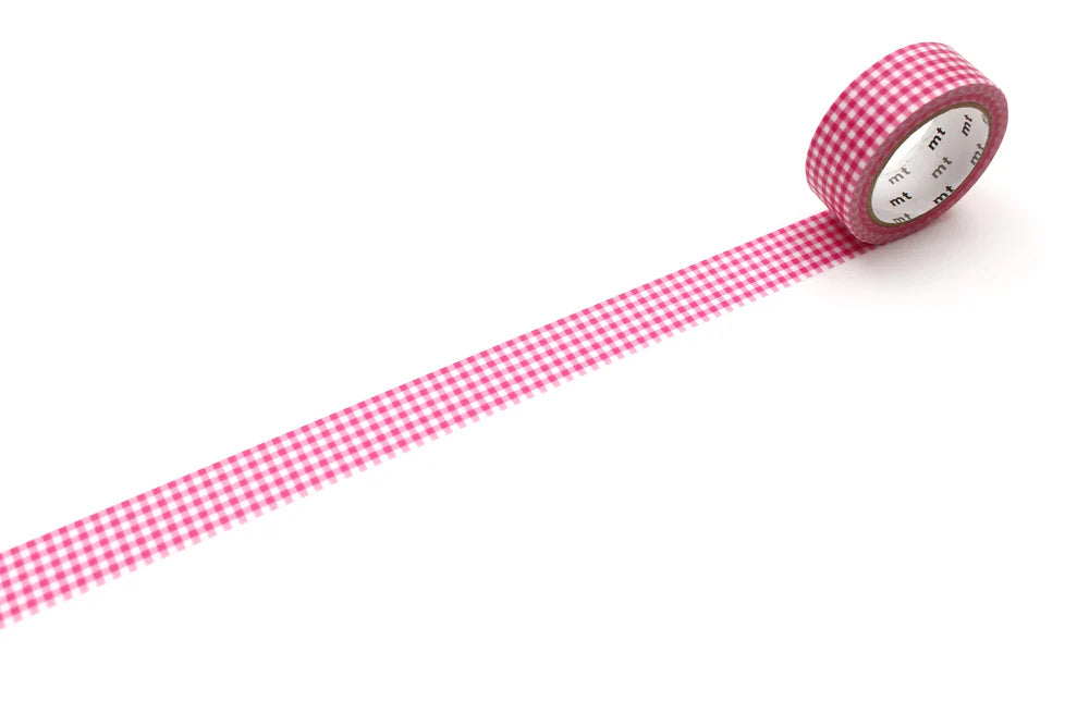 MT Pink Delicate Gingham Washi Tape