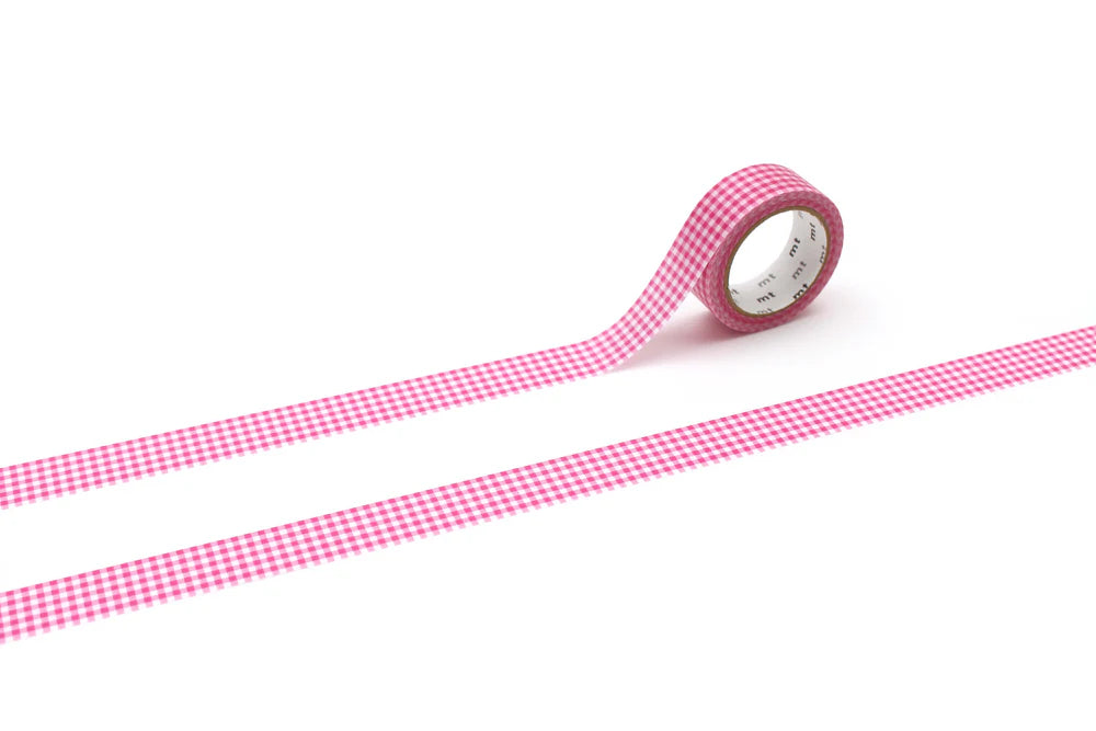 MT Pink Delicate Gingham Washi Tape