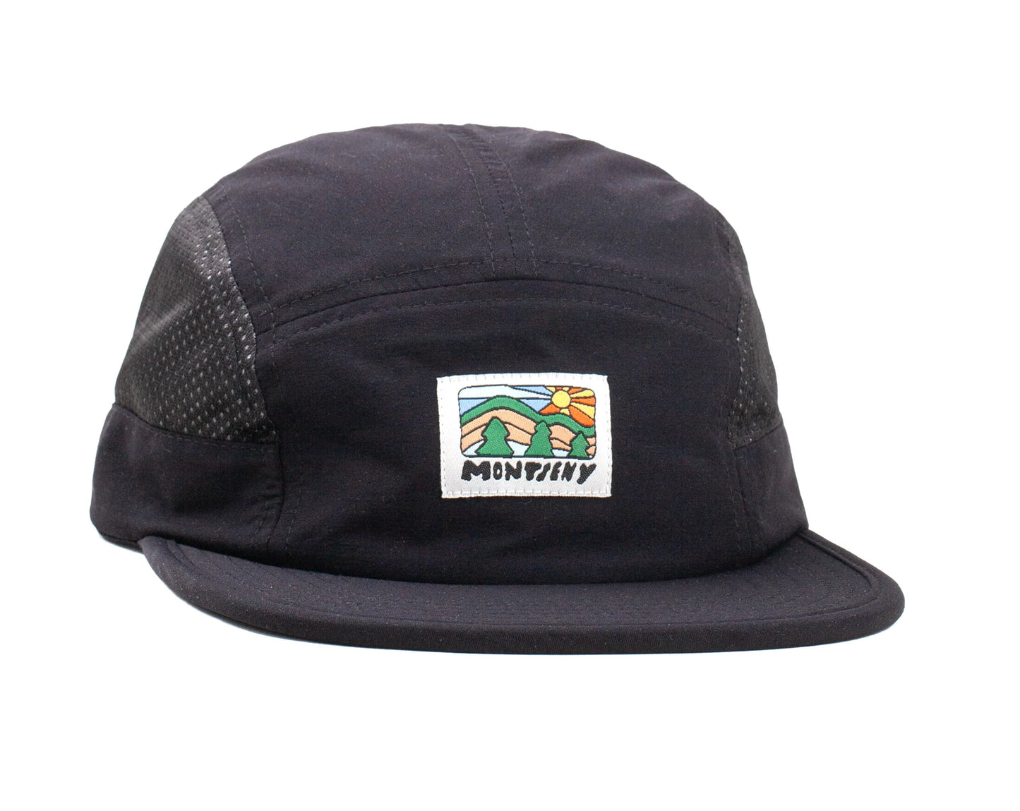 LASER BARCELONA Black Montseny 5 Panel Cap