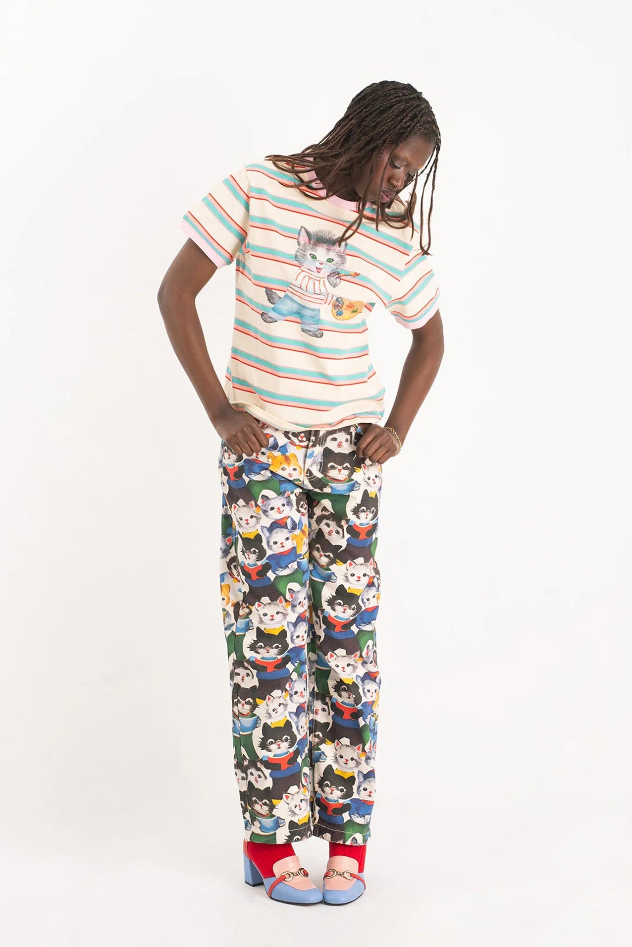 OUTSIDERS DIVISION cat Composition Trousers