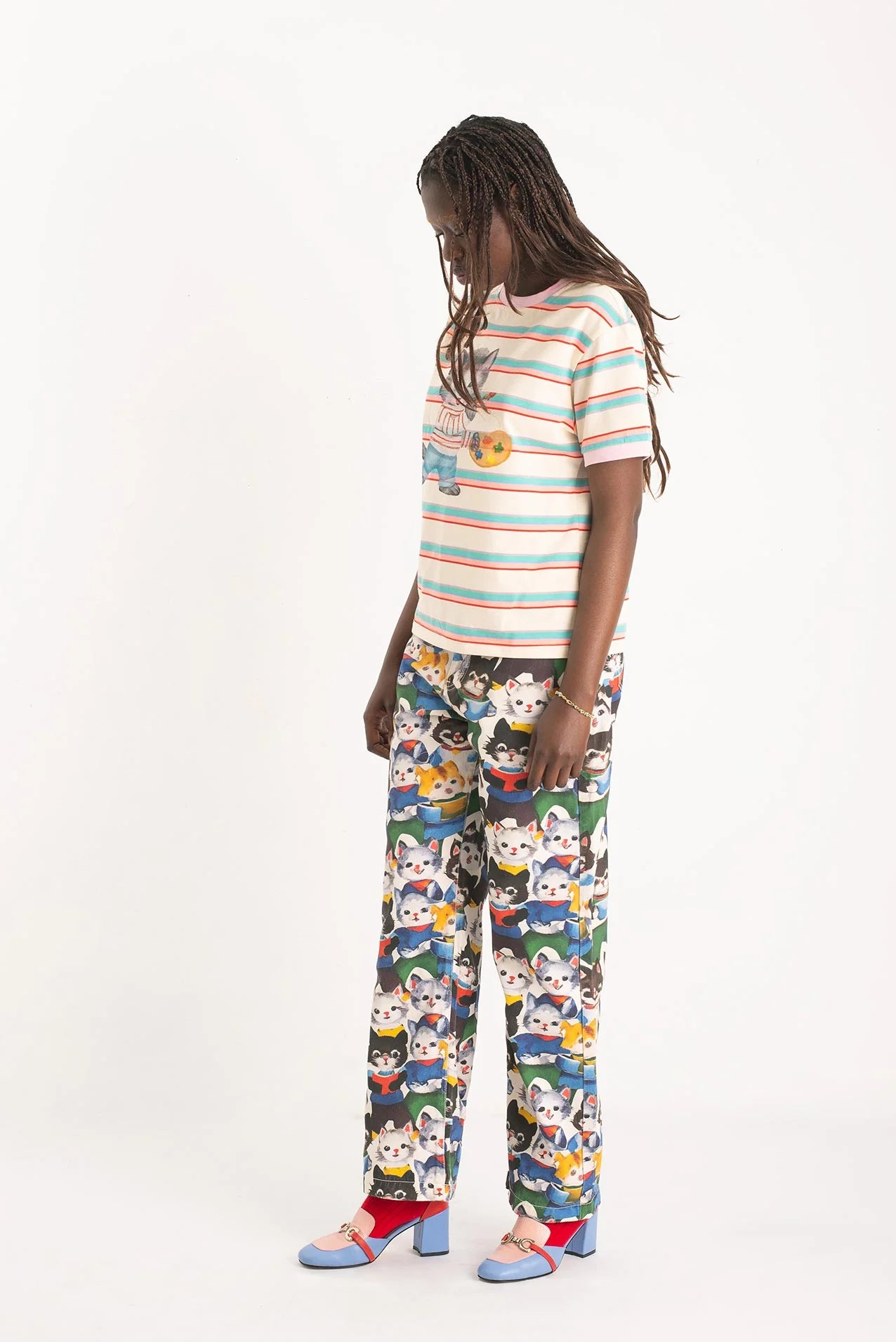 OUTSIDERS DIVISION cat Composition Trousers