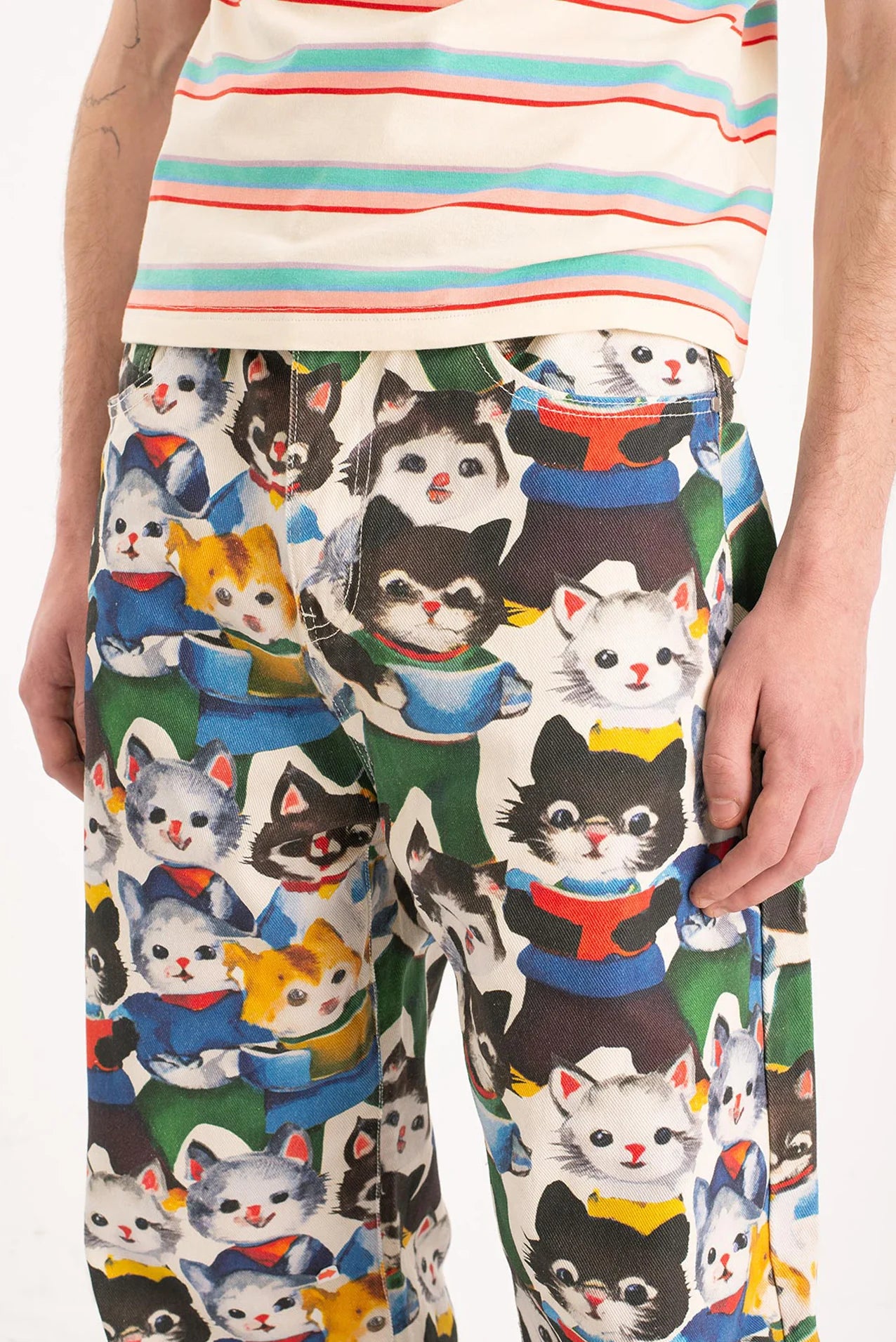 OUTSIDERS DIVISION cat Composition Trousers