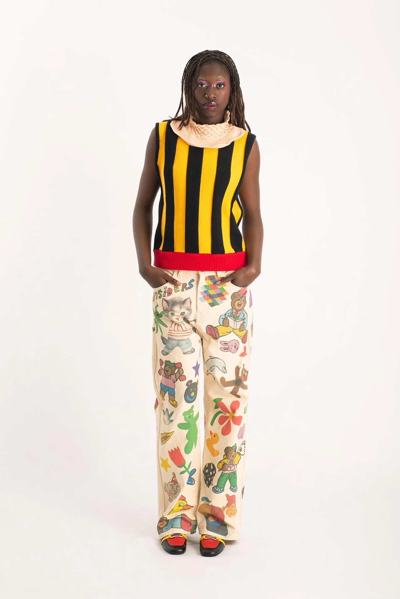 OUTSIDERS DIVISION Graphic Rave Trousers