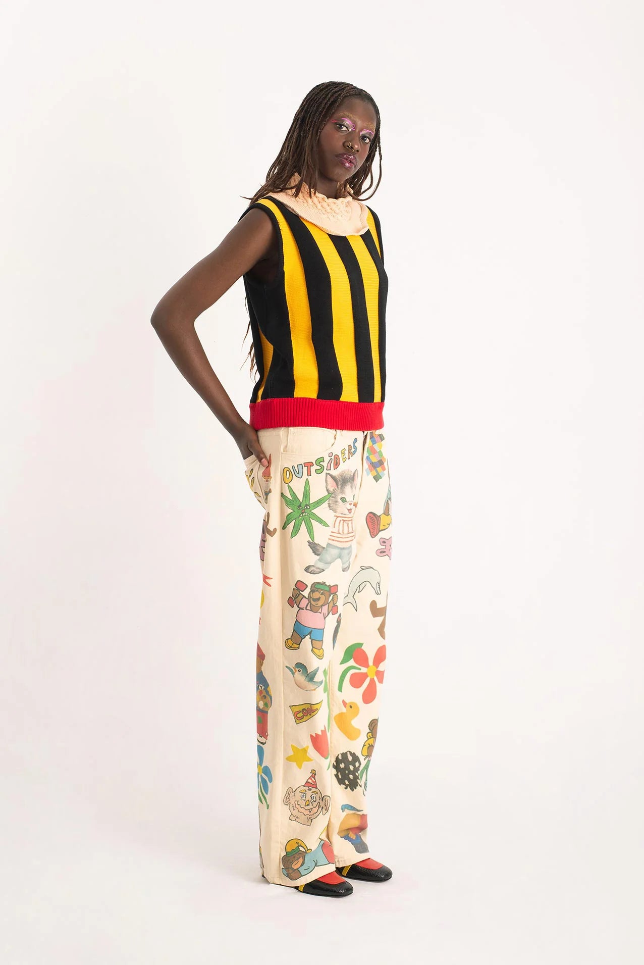 OUTSIDERS DIVISION Graphic Rave Trousers