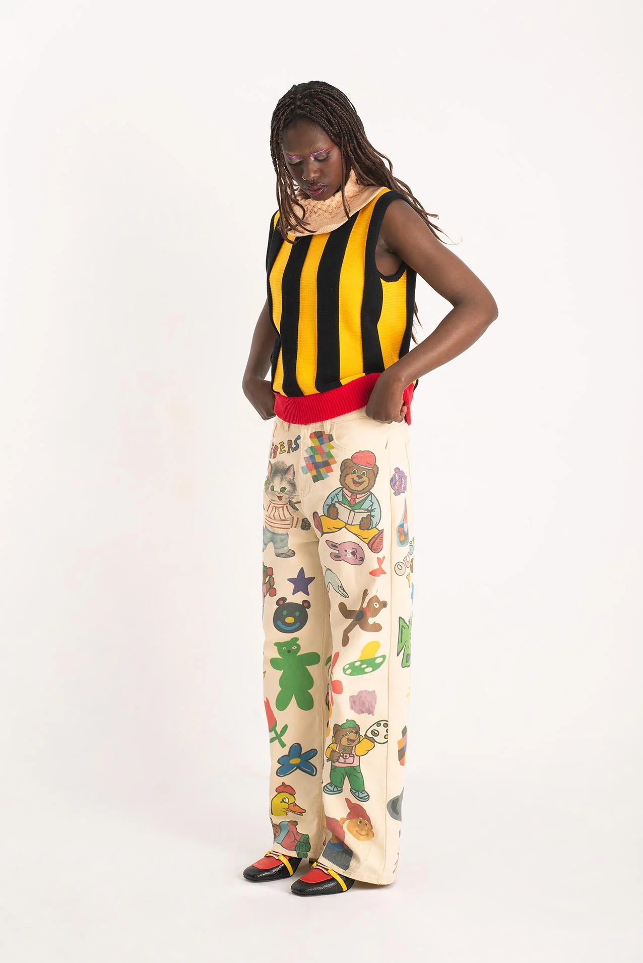 OUTSIDERS DIVISION Graphic Rave Trousers