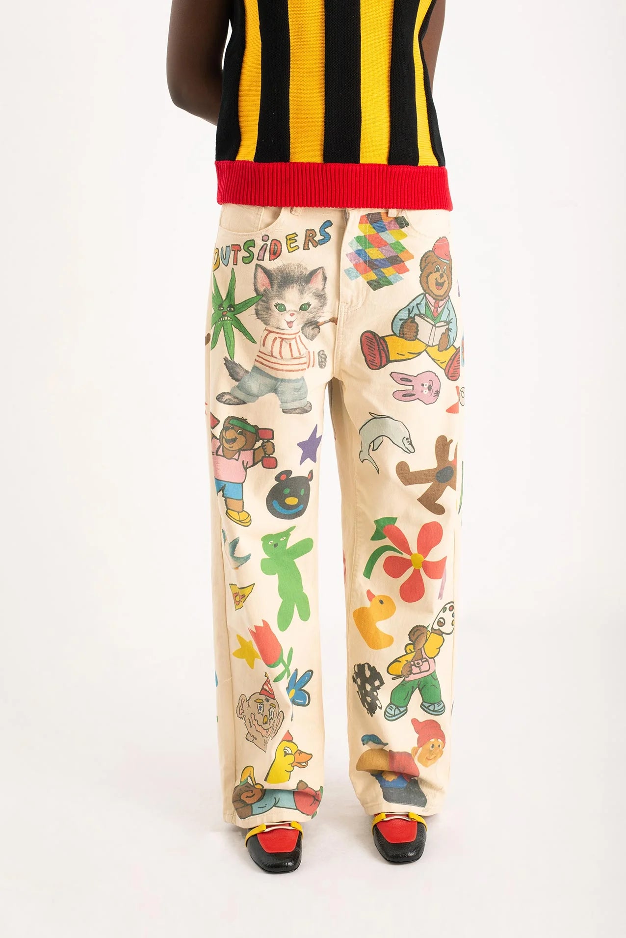 OUTSIDERS DIVISION Graphic Rave Trousers
