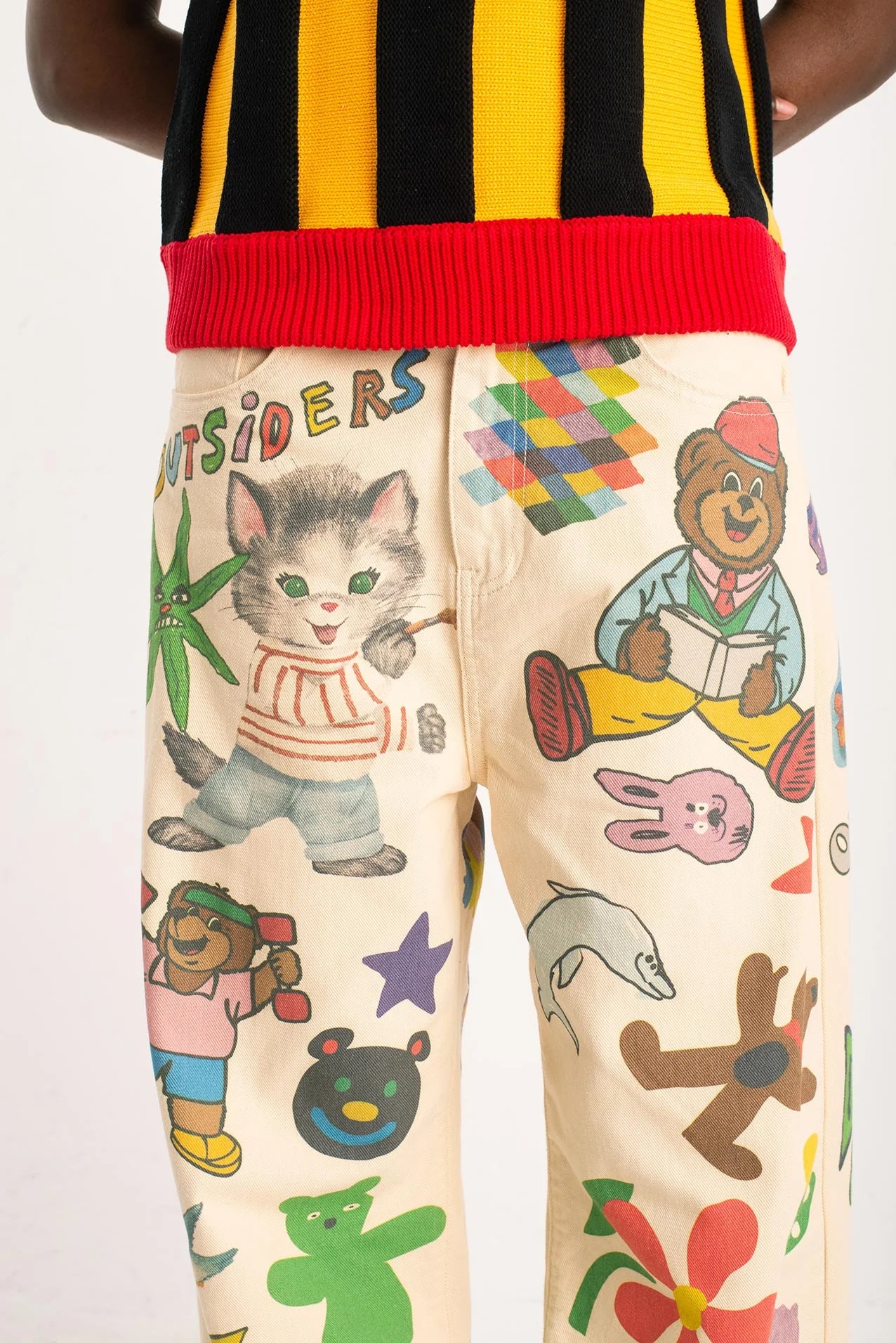 OUTSIDERS DIVISION Graphic Rave Trousers