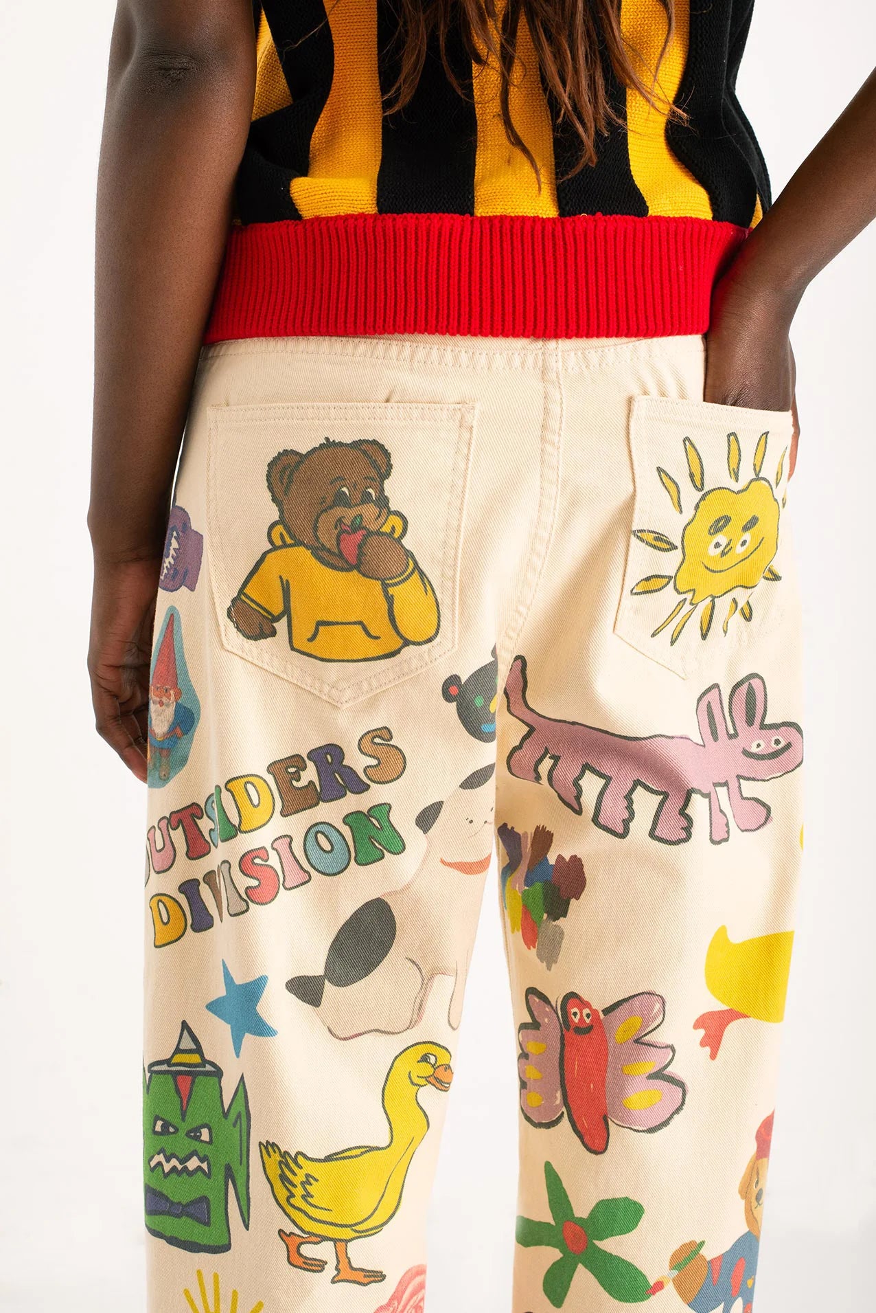 OUTSIDERS DIVISION Graphic Rave Trousers