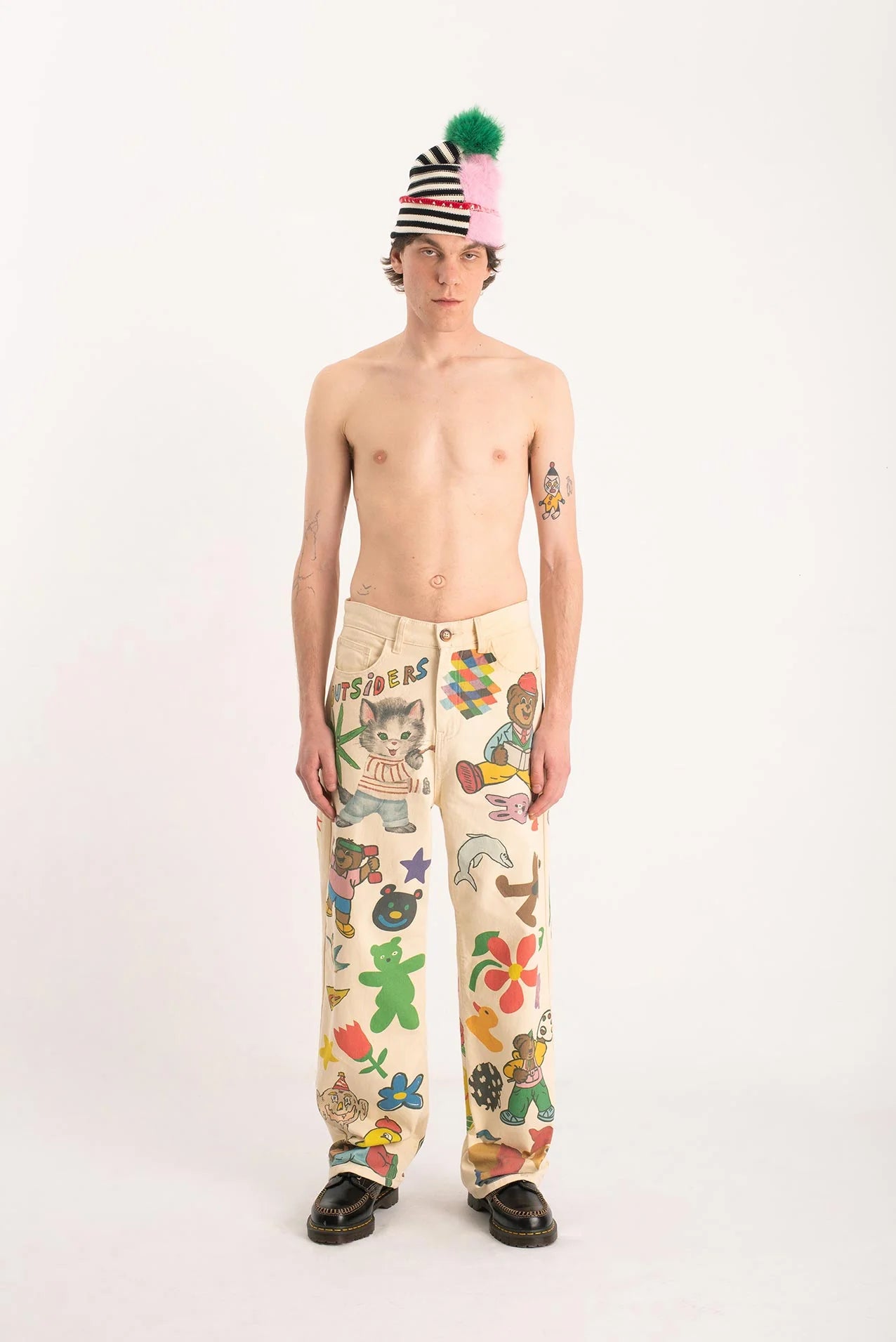 OUTSIDERS DIVISION Graphic Rave Trousers
