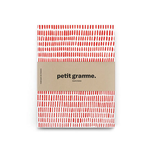PETIT GRAMME Red Lines Pocket Notebook
