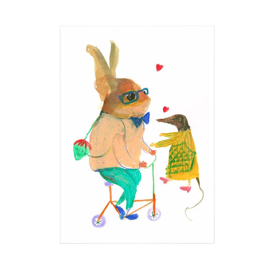 PING HE Love Each Other Postcard