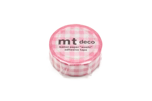 MT Pink Checkered Washi Tape