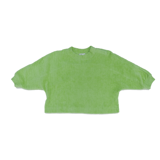 STUDIO KOTER Riverson Green Teddy Sweatshirt