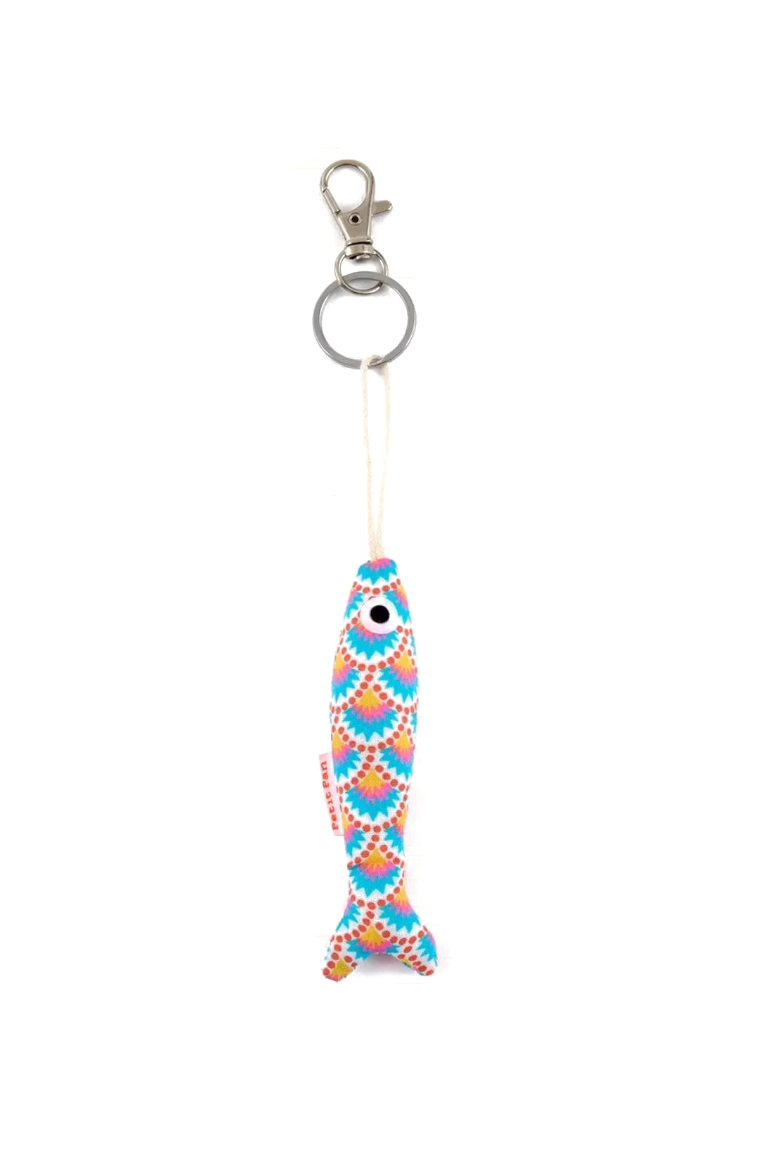 PETIT PAN Sardine Bag Charm Wasabi White
