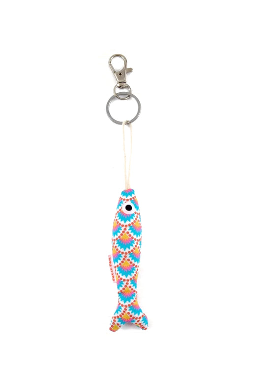 PETIT PAN Sardine Bag Charm Wasabi White