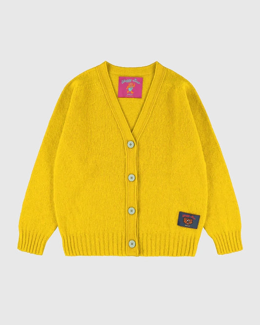 HOWLIN' Shaggy Bear Cardigan Butter