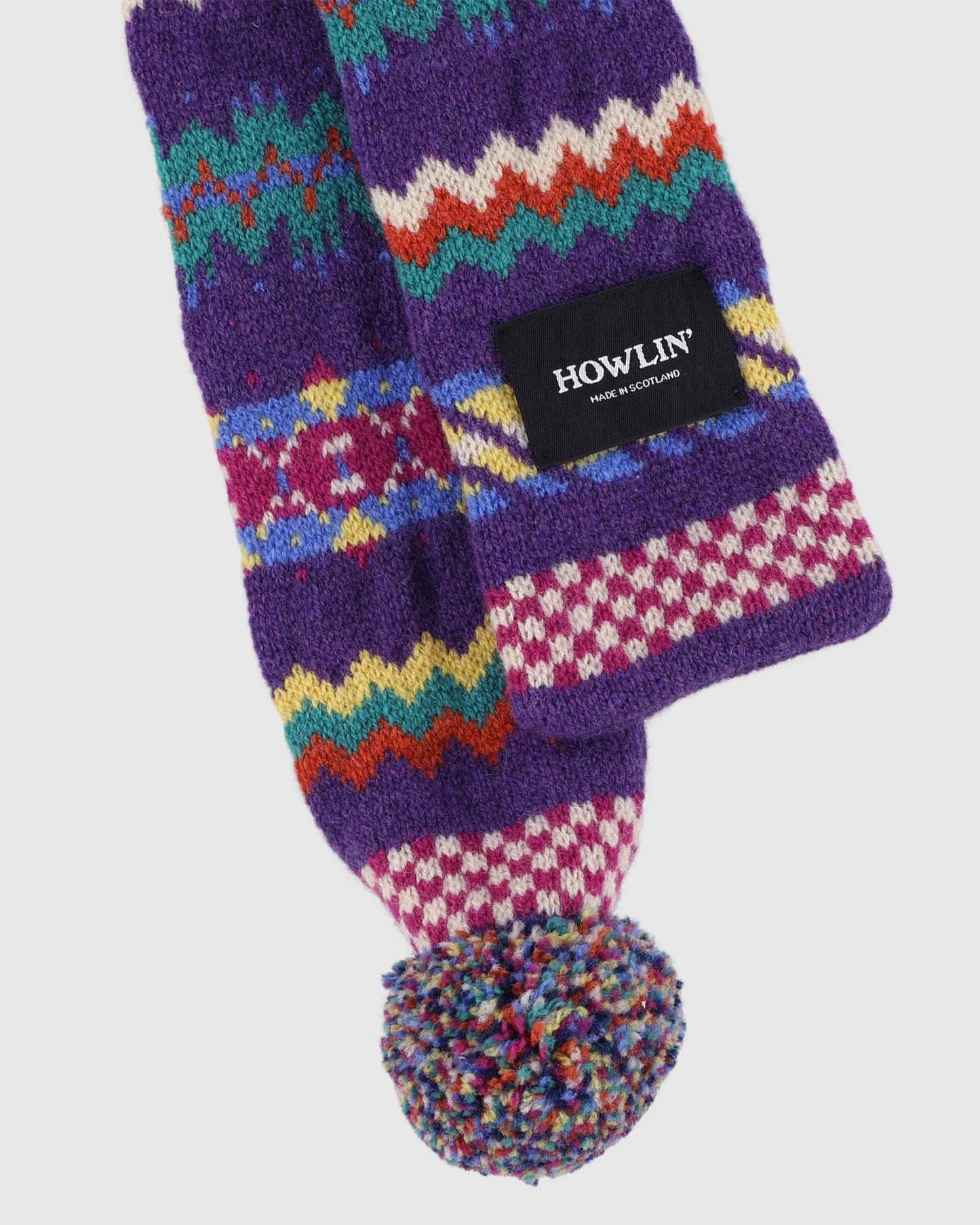 HOWLIN' Small Woolen Wonder Scarf Violet Dream