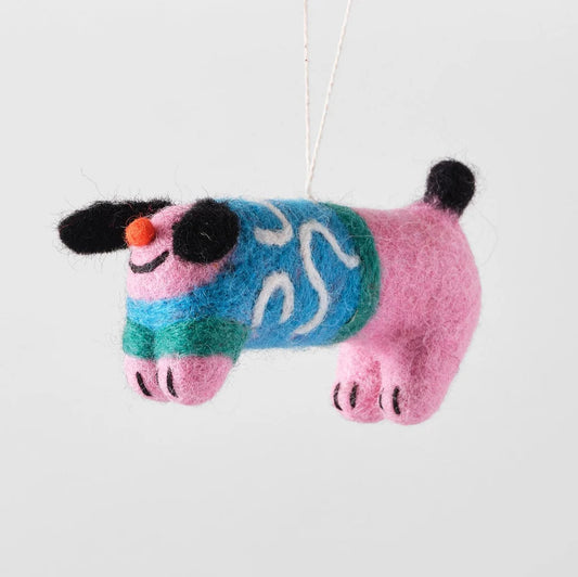 CARI VANDER YACHT Stumpy Dog Hanging Decoration