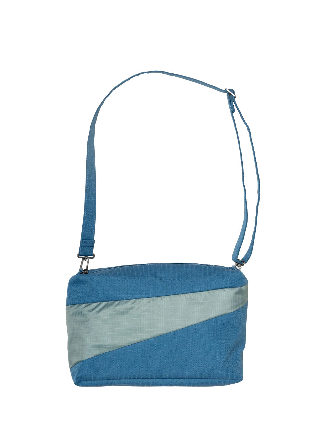 SUSAN BIJL Dark Petrol & Grey Medium Bum Bag