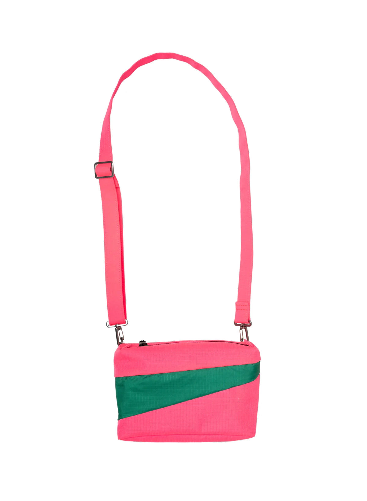 SUSAN BIJL Fluo Pink & Seaweed Small Bum Bag