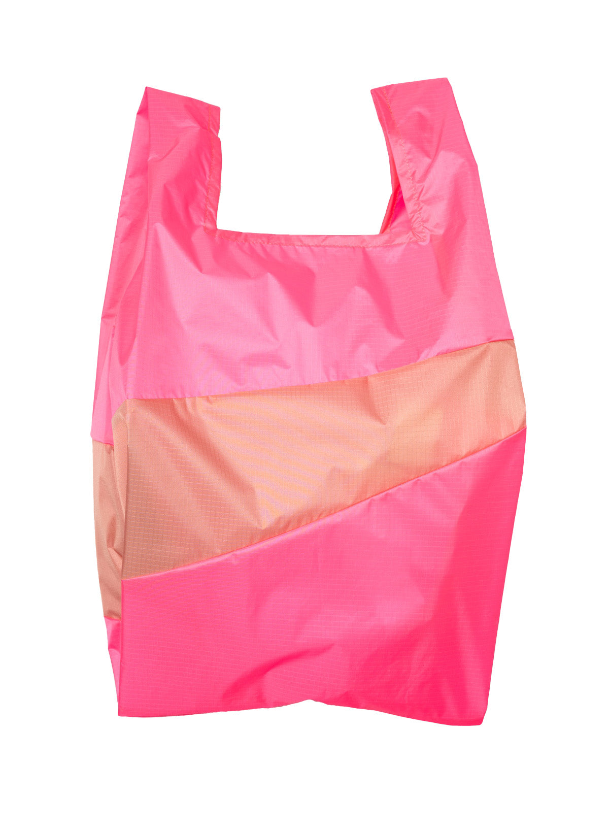 SUSAN BIJL Fluo Pink & Coral Large Shopping Bag