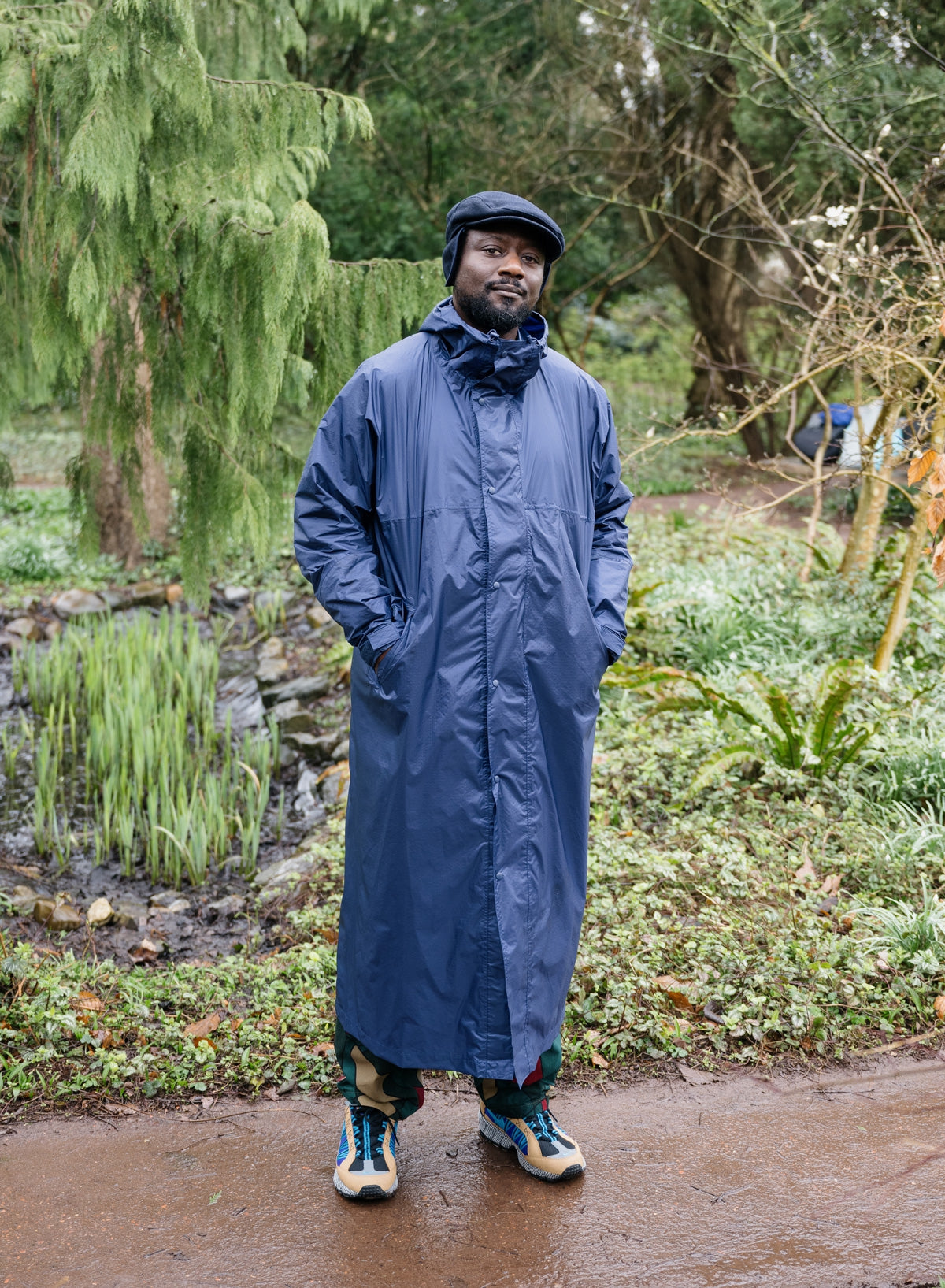 SUSAN BIJL Navy Raincoat