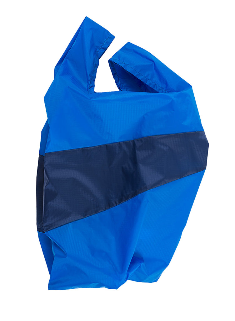 SUSAN BIJL Blue & Navy Large Shopping Bag