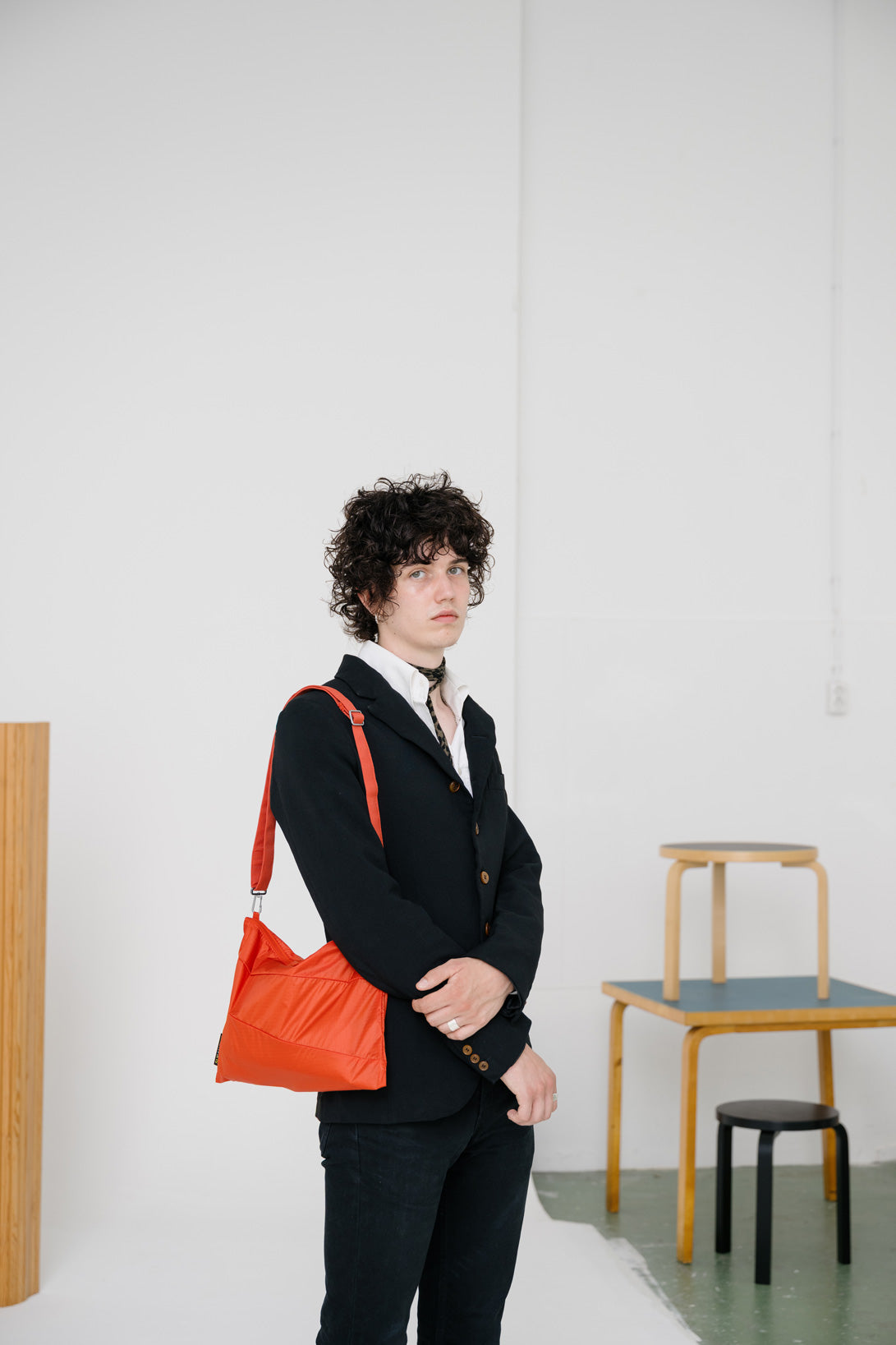 SUSAN BIJL Red & Red Large Pouch