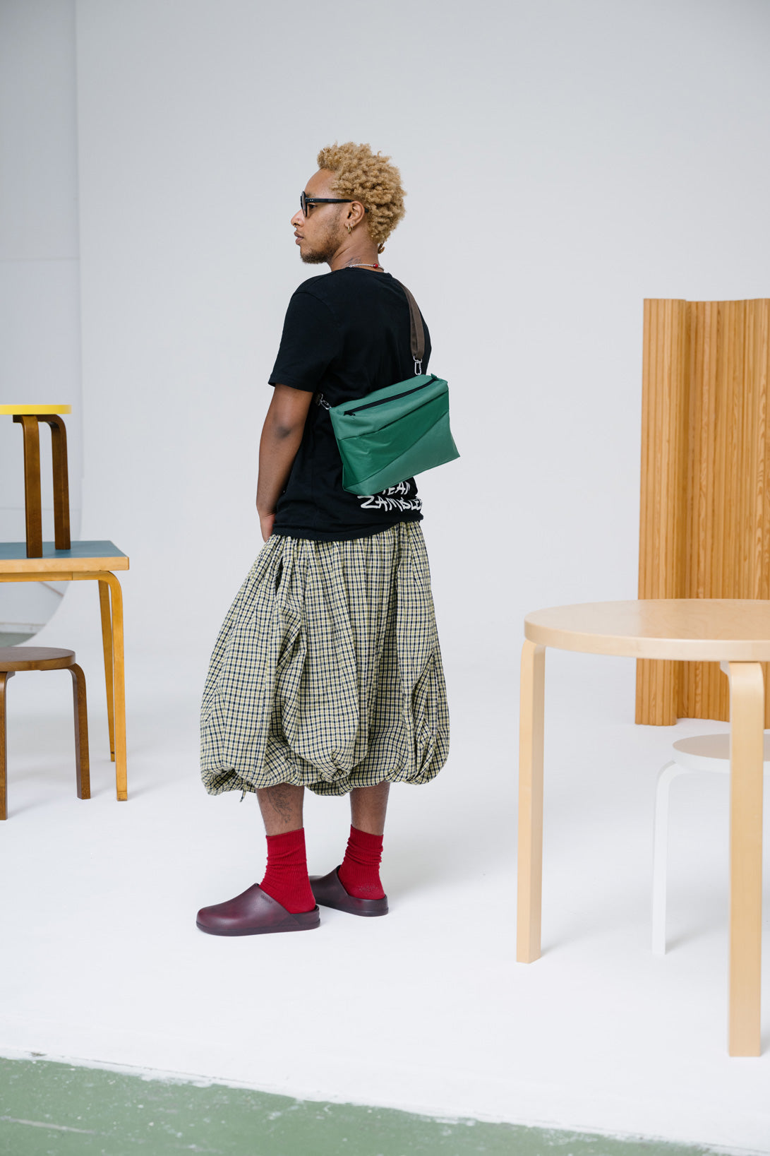 SUSAN BIJL Green & Green Medium Bum Bag