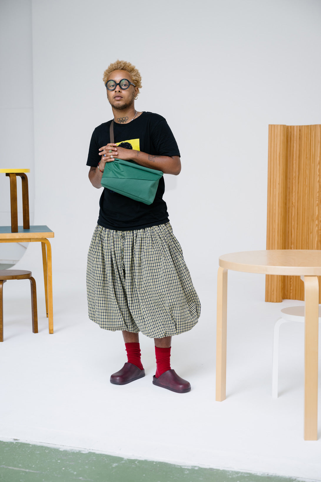 SUSAN BIJL Green & Green Medium Bum Bag