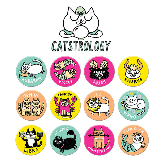 GEMMA CORRELL Catstrology Buttons (12 Options)