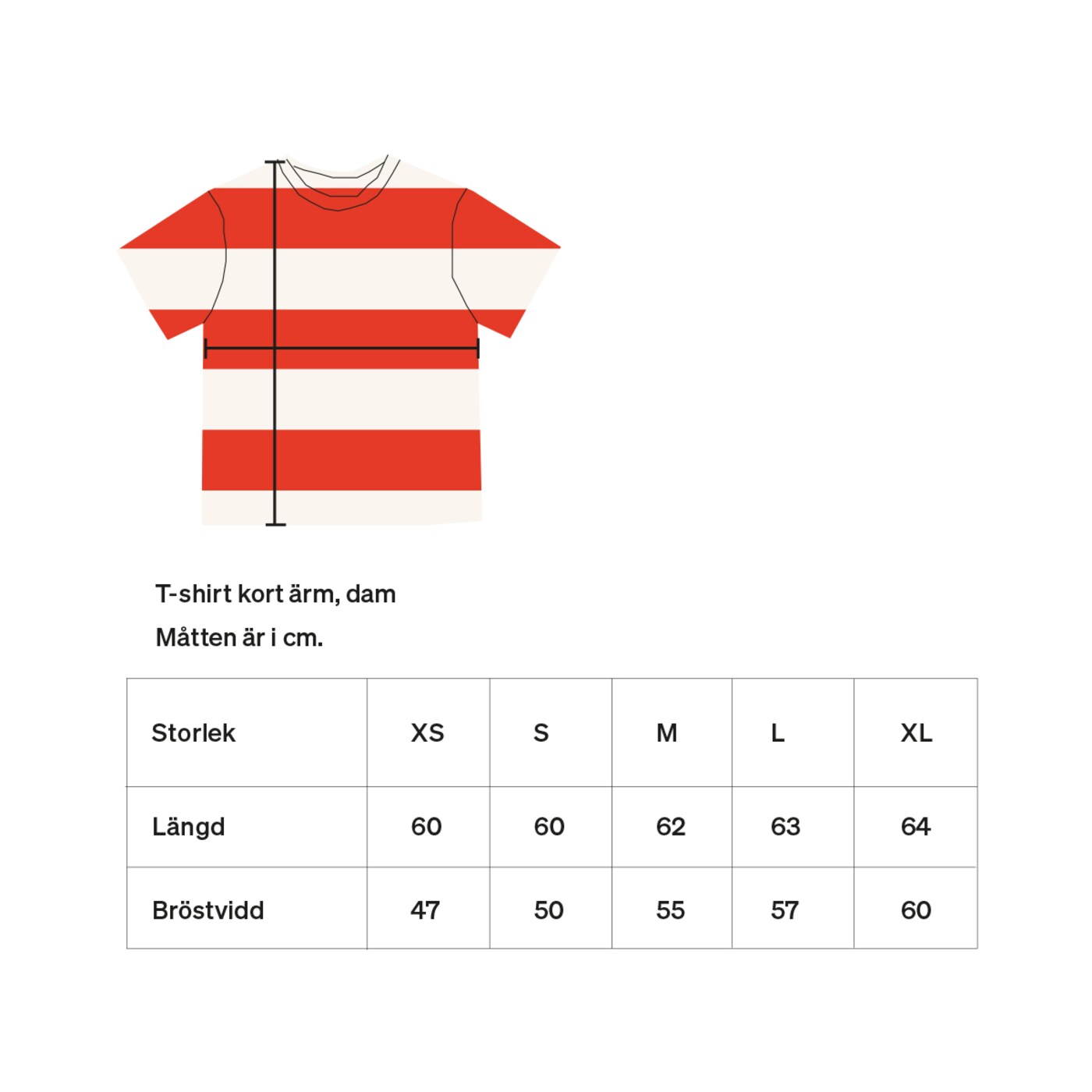 AWOC Women's Red & Off White T-Shirt