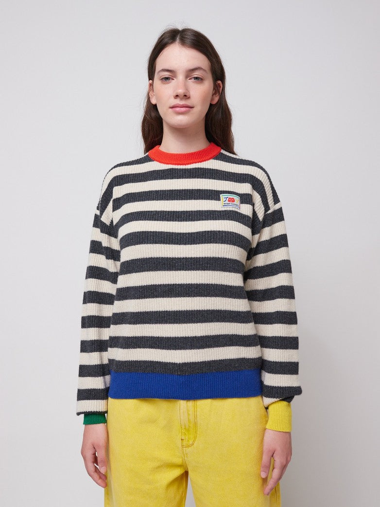 BOBO CHOSES Striped Wool Blend Jumper