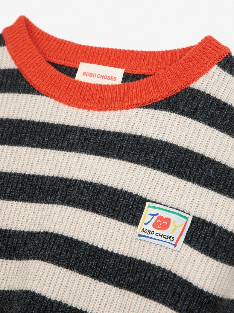 BOBO CHOSES Striped Wool Blend Jumper