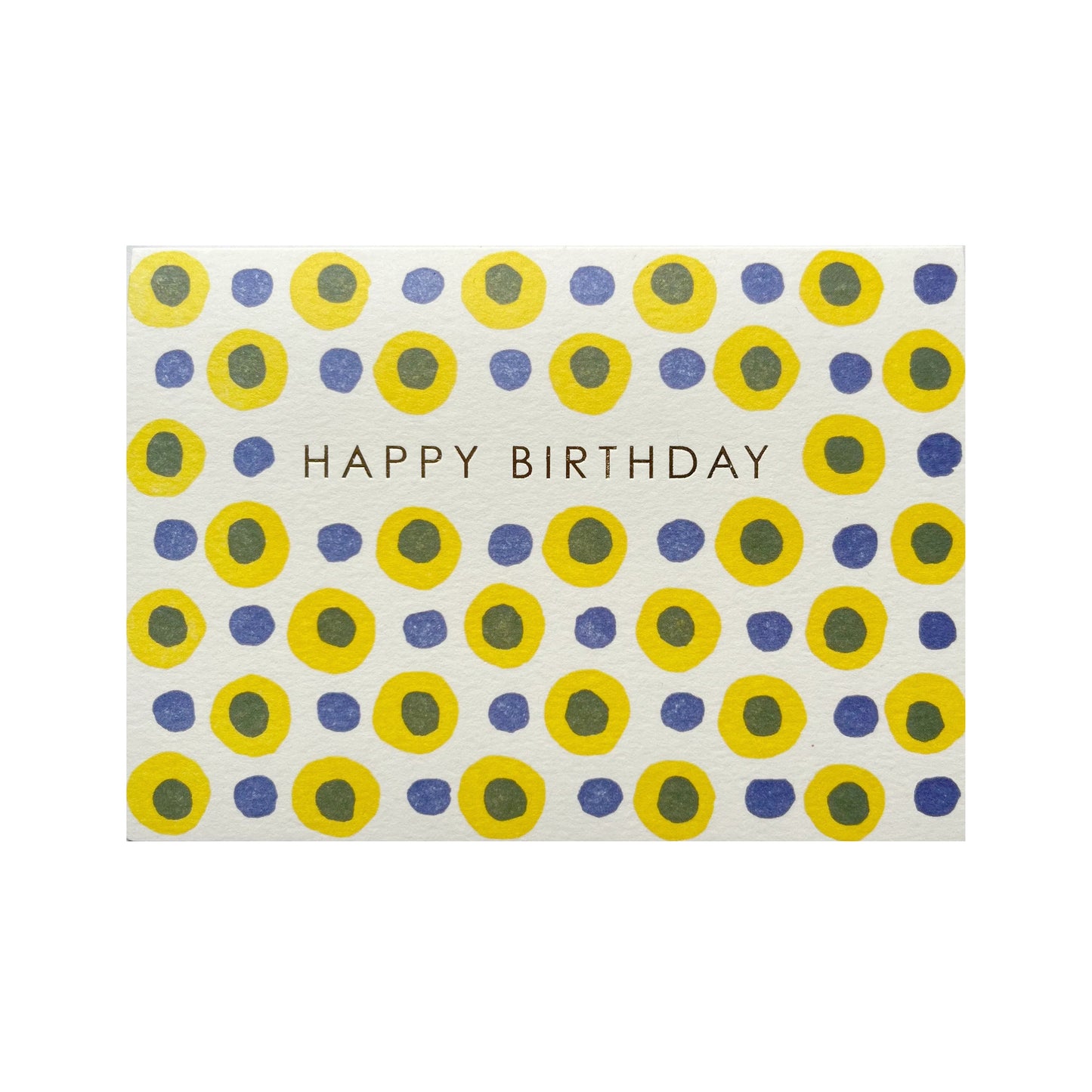 TAKAKO COPELAND Yellow Spot Birthday Card