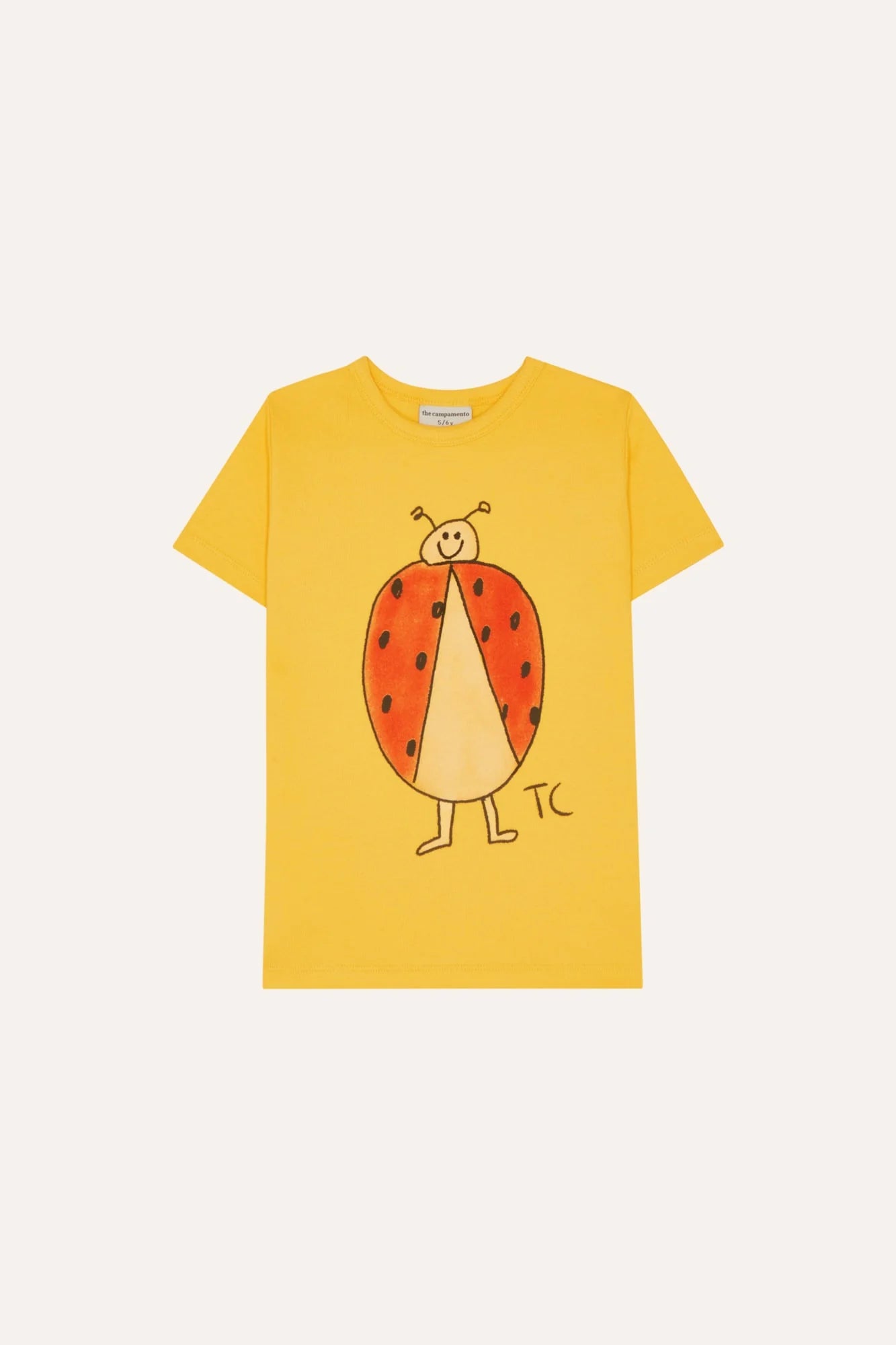 THE CAMPAMENTO Yellow Ladybug Baby/Kids Tshirt
